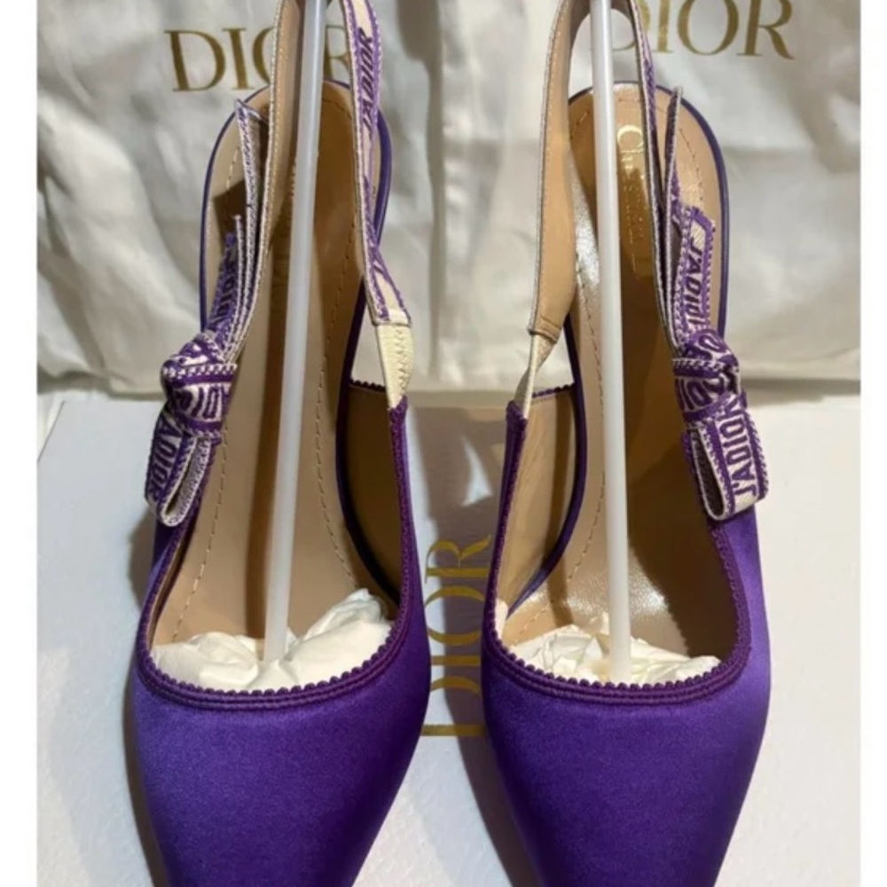 Dior Luxurious Purple Slingback Heels - Picture 2 of 5